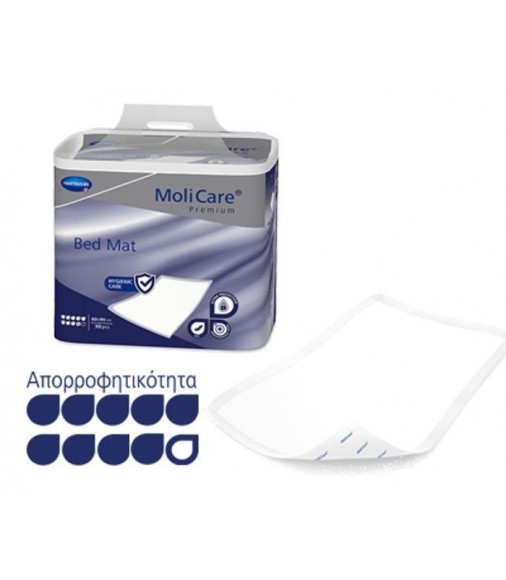 MoliCare® Premium Bed Mat υποσέντονο μίας χρήσης  9 σταγόνων 60x90 cm συσκευασία 30 τεμαχίων