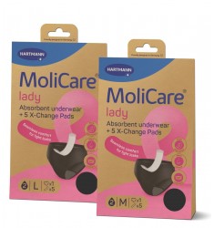 MoliCare® Eπαναπλενόμενο, Απορροφητικό εσώρουχο LADY με Ανταλλακτική Σερβιέτα X 5τεμ 