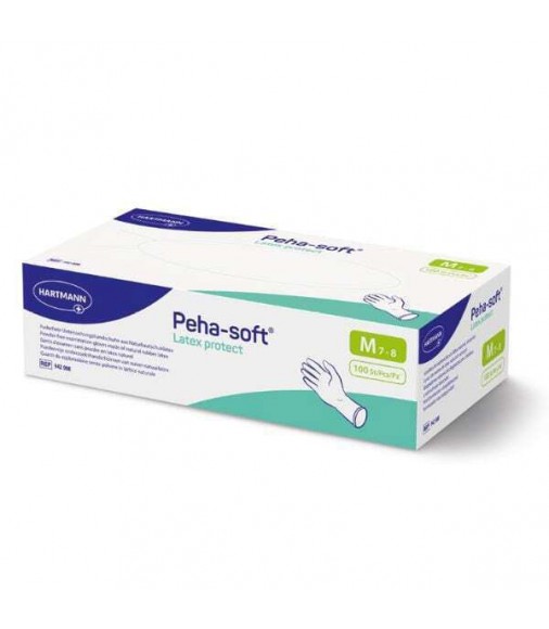 HARTMANN Peha-soft protect εξεταστικά γάντια Latex χωρίς πούδρα 100τμχ