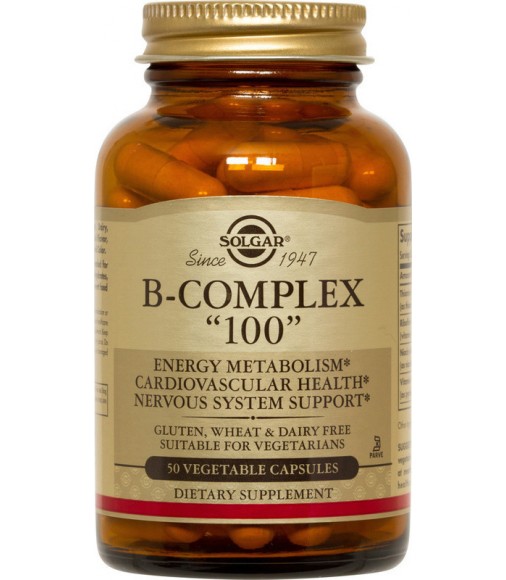 Solgar Βιταμίνη  B-COMPLEX "100" Δοχείο με Φυτοκάψουλες