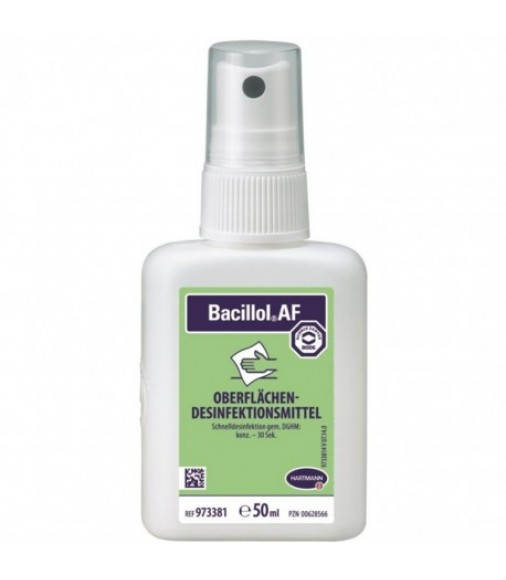 Bacillol AF 50ml απολυμαντικό επιφανειών - Συσκευασία τσέπης.