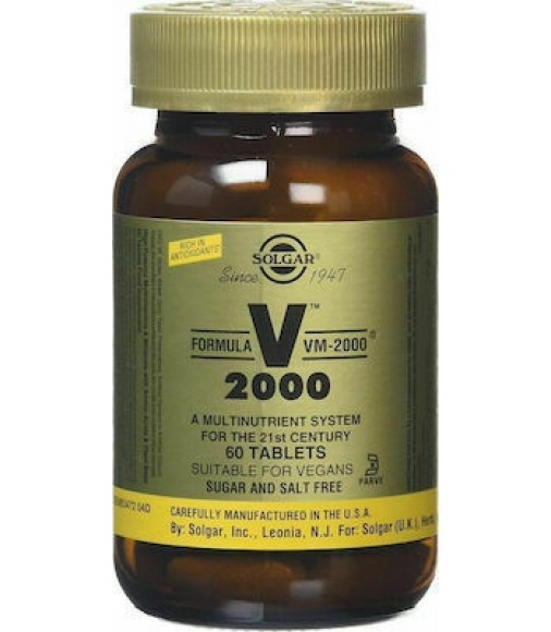 Solgar Πολυβιταμίνη VM-2000 Δοχείο με Ταμπλέτες