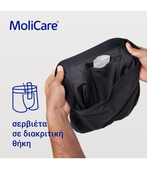 MoliCare® Επαναπλενόμενο, Απορροφητικό εσώρουχο MEN με Ανταλλακτική Σερβιέτα X 5τεμ