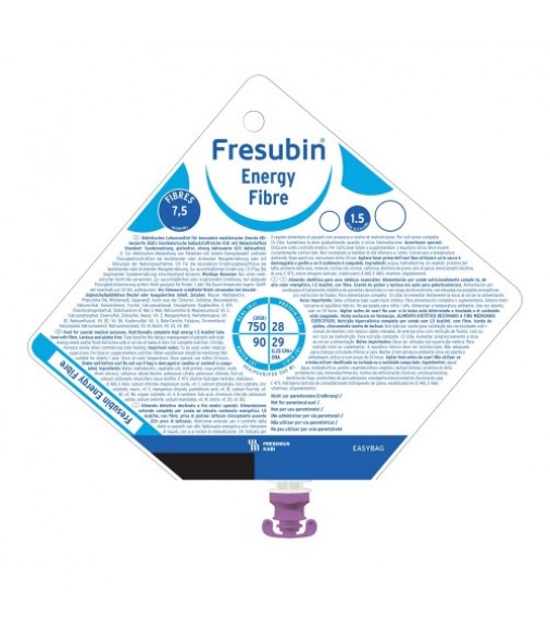 Fresubin® Energy Fibre - Διάλυμα Υπερθερμιδικής βασικής δίαιτας με φυτικές ίνες. (15X500ml)