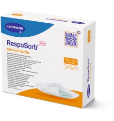 Resposorb Silicone Border - Aυτοκόλλητα απορροφητικά επιθέματα με επιφάνεια σιλικόνης (10τεμ)