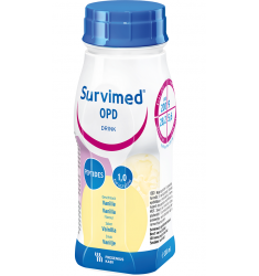 Survimed OPD Drink Vanillia - Ημιστοιχειακό συμπλήρωμα διατροφής για παθήσεις εντέρου. (4X200ml).  
