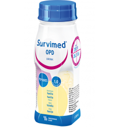 Survimed OPD Drink Vanillia - Ημιστοιχειακό συμπλήρωμα διατροφής για παθήσεις εντέρου. (4X200ml). 