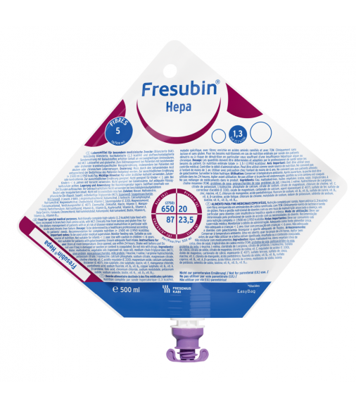 Fresubin HEPA® - Διάλυμα δίαιτας για ηπατοπαθείς εμπλουτισμένη με αμινοξέα διακλαδισμενης αλύσου. (15x500ml.)