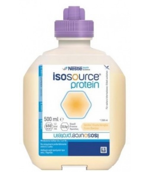 Nestle Isosource Protein - Υπερθερμιδικό Διάλυμα Εντερικής Σίτισης με γεύση Βανίλια 12x500ml