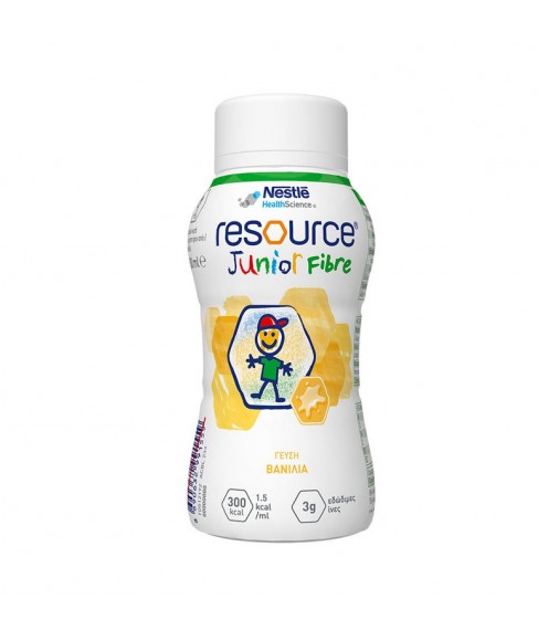 Nestle Resource Junior Fibre. Συμπλήρωμα Διατροφής σε Γεύσεις Βανίλια - Σοκολάτα, 200ml