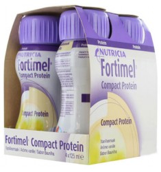 Fortimel Compact Protein - Nutricia - Υπερπρωτεϊνικό, Yπερθερμιδικό Πόσιμο Θρεπτικό Σκεύασμα - 4x125ml. 