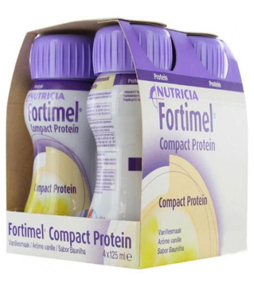 Fortimel Compact Protein - Nutricia - Υπερπρωτεϊνικό, Yπερθερμιδικό Πόσιμο Θρεπτικό Σκεύασμα - 4x125ml.