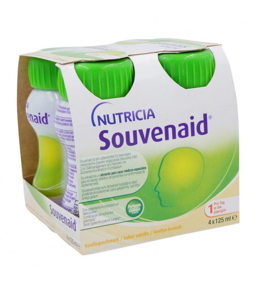 Souvenaid - Nutricia - Θρεπτικό Ρόφημα για Βελτίωση της Μνήμης σε Ασθενείς με Νόσο Alzheimer σε Αρχικό Στάδιο - 4x125ml. 