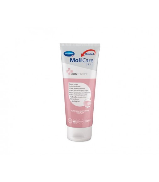 MoliCare Skin Διάφανη κρέμα προστασίας χωρίς οξείδιο ψευδαργύρου. Υψηλή δραστική προστασία. (200ml.)