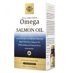 Solgar FULL SPECTRUM OMEGA SALMOIL OIL Συσκευασία με 120 Μαλακές Κάψουλες 