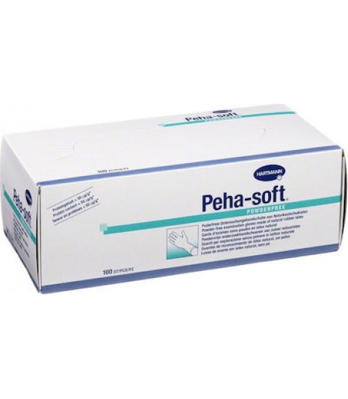 Peha Soft Latex Powderfree  - Εξεταστικά Γάντια λάτεξ χωρίς πούδρα (100τμχ.)